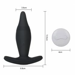 Kinky Cloth Dildos Remote Control Anal Plug Vibrator