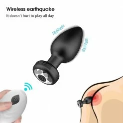 Kinky Cloth Vibrators Remote Control Vibrator Anal Plug