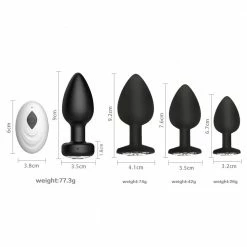 Kinky Cloth Vibrators Remote Control Vibrator Anal Plug