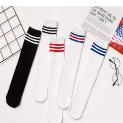 Kinky Cloth Retro Classic Varsity Knee Socks 27 Kinky Cloth Retro Classic Varsity Knee Socks