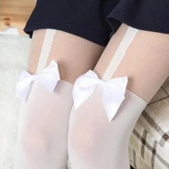 Kinky Cloth Ribbon Bow Stockings ABDL - Adult Baby 23 Kinky Cloth Ribbon Bow Stockings ABDL - Adult Baby
