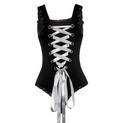 Kinky Cloth Ribbon Lace Up Lingerie