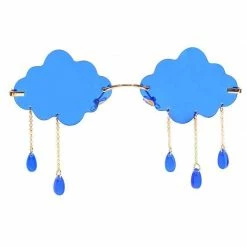 Kinky Cloth Punk Rimless Clouds Tassel Sunglasses 11 Kinky Cloth Punk Rimless Clouds Tassel Sunglasses