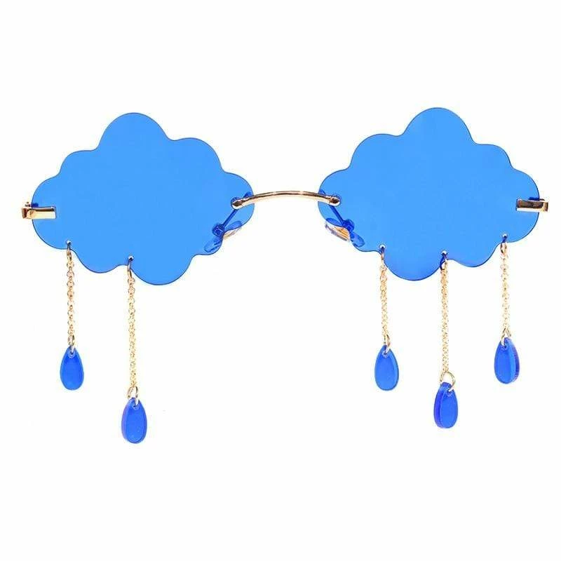 Kinky Cloth Punk Rimless Clouds Tassel Sunglasses 4 Kinky Cloth Punk Rimless Clouds Tassel Sunglasses