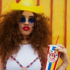 Kinky Cloth Punk Rimless Clouds Tassel Sunglasses