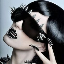 Kinky Cloth Rivet Spike Steam Punk Sunglasses