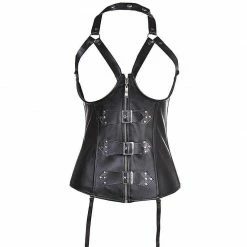 Kinky Cloth Rivets And Buckles Steampunk Body Harness