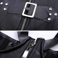 Kinky Cloth Rivets And Buckles Steampunk Body Harness