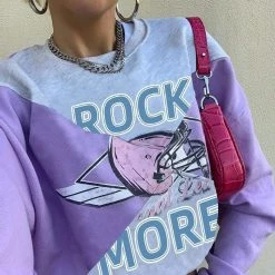 Kinky Cloth Rock More Purple Trainer Sweatshirt Top & Tees