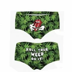 Kinky Cloth Roll Your Weed On It Booty Shorts