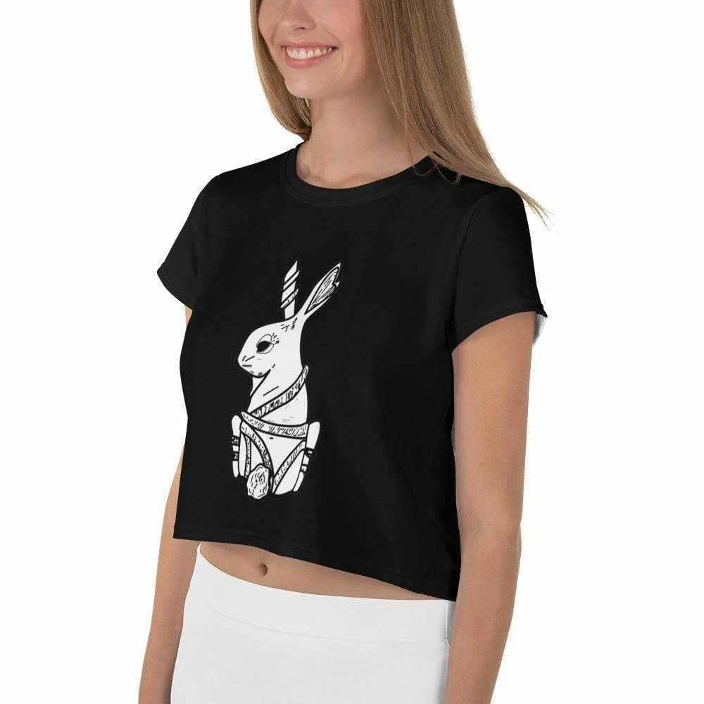Kinky Cloth Rope Bunny Crop Top Tee BDSM 4 Kinky Cloth Rope Bunny Crop Top Tee BDSM