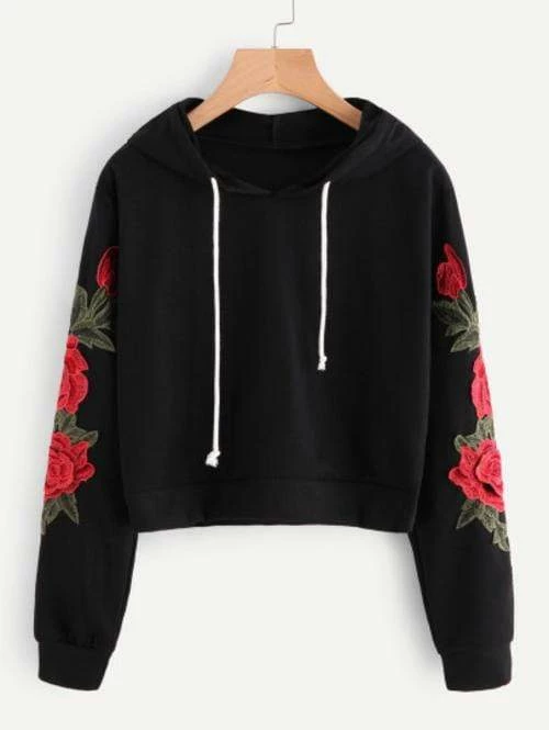 Spocket Rose Embroidered Hoodie 1 Spocket Rose Embroidered Hoodie
