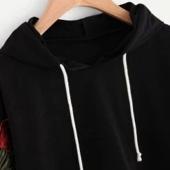 Spocket Rose Embroidered Hoodie