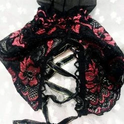 Kinky Cloth Rose Lace Tie Stockings 9 Kinky Cloth Rose Lace Tie Stockings