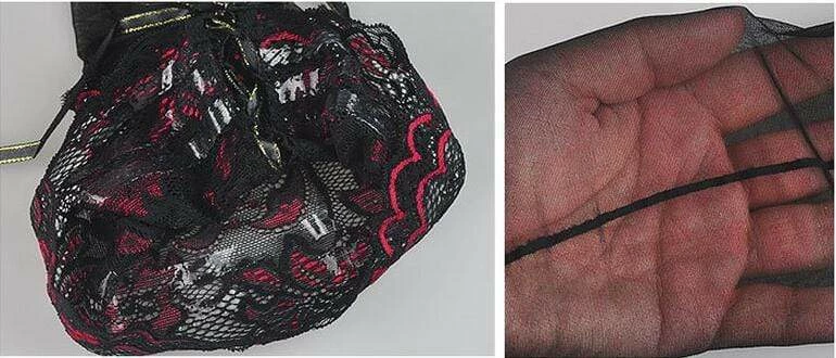 Kinky Cloth Rose Lace Tie Stockings 4 Kinky Cloth Rose Lace Tie Stockings