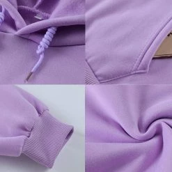 Kinky Cloth Rose Print Oversized Hooded Sweatshirt