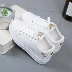 Kinky Cloth Rose White Sneakers Footwear