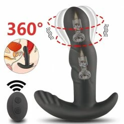 Kinky Cloth Dildos Rotating 10 Speed Black Vibrator