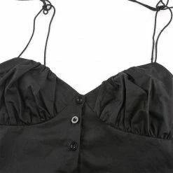 Kinky Cloth Ruched Tie Up Strap Crop Top 10 Kinky Cloth Ruched Tie Up Strap Crop Top