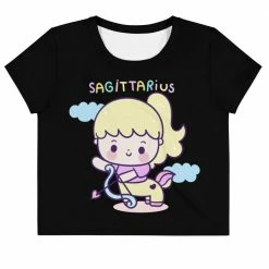 Kinky Cloth Sagitarius Pastel Crop Top Tee