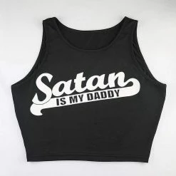 Kinky Cloth Satan Is My Daddy Top