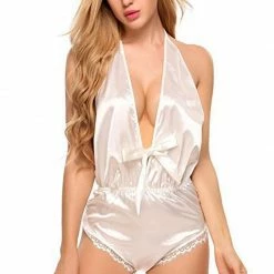 Kinky Cloth Dresses Satin Lace Lingerie Sleepwear