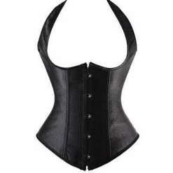 Kinky Cloth Satin Steel Boned Corset