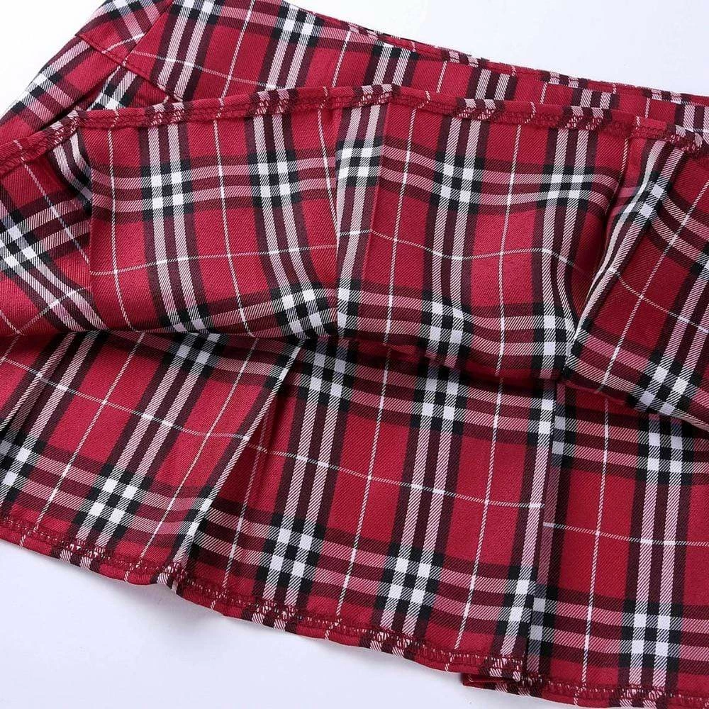 Kinky Cloth School Girl Mini Plaid Skirt ABDL - Adult Baby 6 Kinky Cloth School Girl Mini Plaid Skirt ABDL - Adult Baby