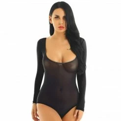 Kinky Cloth BDSM Scoop Sheer Bodysuit 33 Kinky Cloth BDSM Scoop Sheer Bodysuit