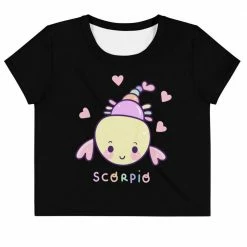 Kinky Cloth Scorpio Pastel Crop Top Tee Astrology