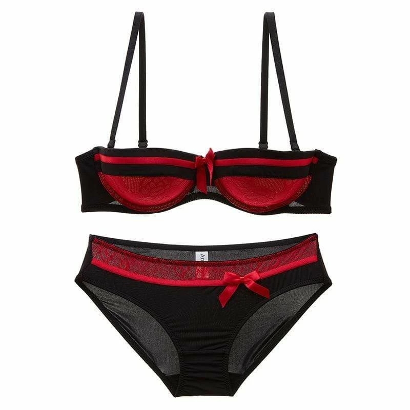 Kinky Cloth Seamless Lace Bowknot Lingerie Set 7 Kinky Cloth Seamless Lace Bowknot Lingerie Set