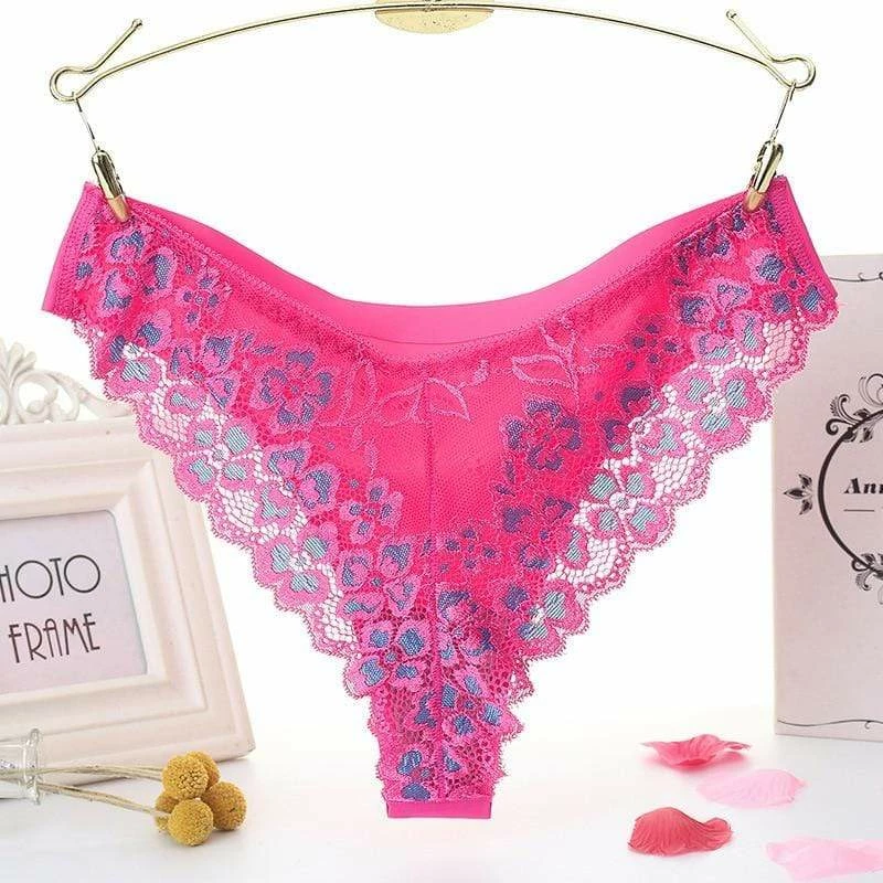 Kinky Cloth Lingerie & Panties Seamless Lace Embroidery Panties 7 Kinky Cloth Lingerie & Panties Seamless Lace Embroidery Panties