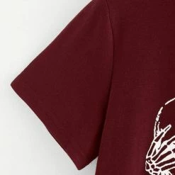 Spocket See No Evil Skull Print T-shirt Goth