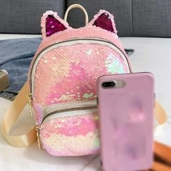 Kinky Cloth Sequin Kitten Ears Backpack 37 Kinky Cloth Sequin Kitten Ears Backpack