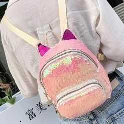 Kinky Cloth Sequin Kitten Ears Backpack 43 Kinky Cloth Sequin Kitten Ears Backpack