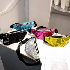 Kinky Cloth Sequins Holographic Fanny Pack Raves & Festivals