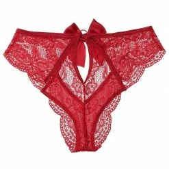 Kinky Cloth Open Back Bow Lace Panties Lingerie & Panties