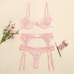 Kinky Cloth Lace Garter Lingerie Underwear Set Lingerie & Panties
