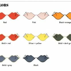 Kinky Cloth Sexy Lips Sunglasses Raves & Festivals