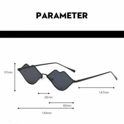 Kinky Cloth Sexy Lips Sunglasses Raves & Festivals