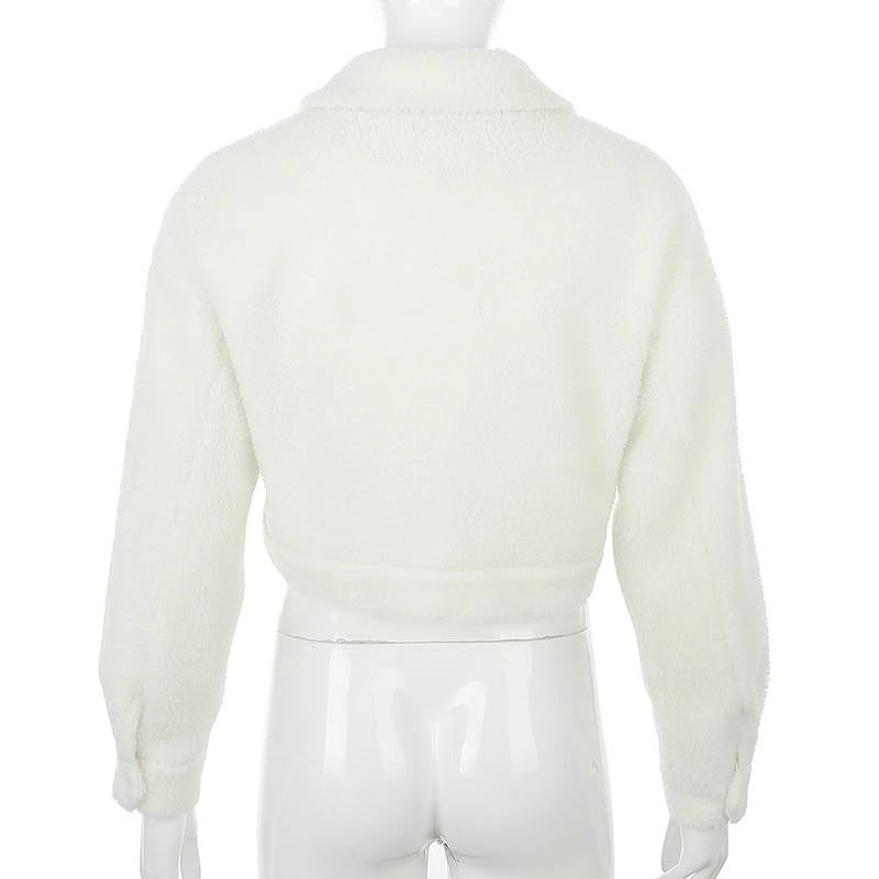 Kinky Cloth Shaggy Fleece Cropped Jacket Crop Tops 6 Kinky Cloth Shaggy Fleece Cropped Jacket Crop Tops