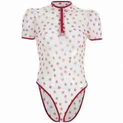 Kinky Cloth DDLG - Daddy / Little Sheer Hearts Bodysuit