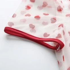 Kinky Cloth DDLG - Daddy / Little Sheer Hearts Bodysuit