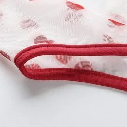 Kinky Cloth DDLG - Daddy / Little Sheer Hearts Bodysuit