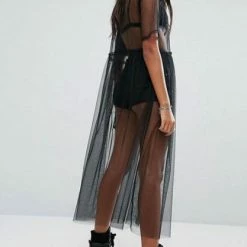 Kinky Cloth Goth Sheer Mesh Dress 9 Kinky Cloth Goth Sheer Mesh Dress