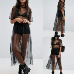 Kinky Cloth Goth Sheer Mesh Dress