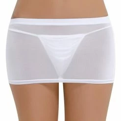 Kinky Cloth Sheer Mesh Mini Skirt Skirts