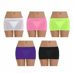 Kinky Cloth Sheer Mesh Mini Skirt Skirts