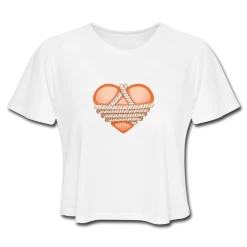 SPOD Shibari Rope Heart Women's Cropped T-Shirt
