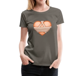 SPOD Shibari Rope Heart Women’s Premium T-Shirt BDSM